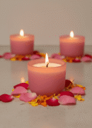 Cute Matte Glass Votive Candle