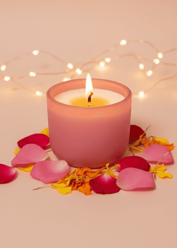 Cute Matte Glass Votive Candle