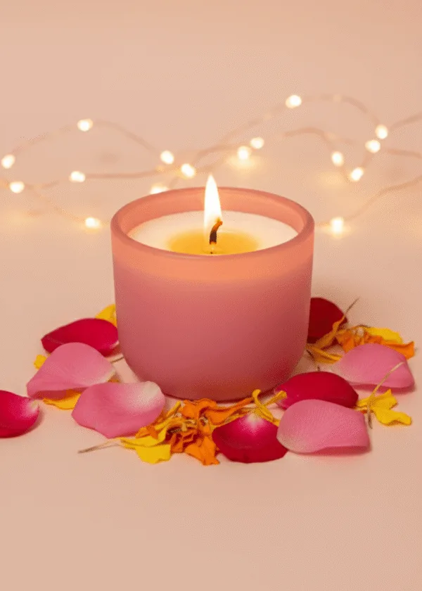Cute Matte Glass Votive Candle