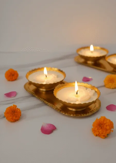 Golden Blossom Harmony Candle - Image 2