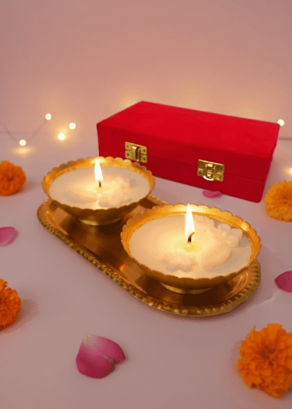 Golden Blossom Harmony Candle