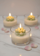 Glass Succulent Candle