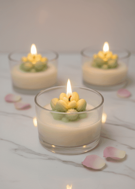 Glass Succulent Candle - Image 2