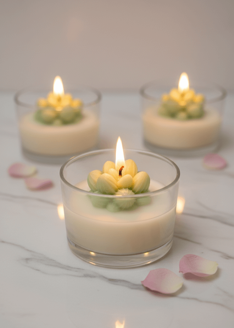 Glass Succulent Candle Glass Succulent Candle - Image 2