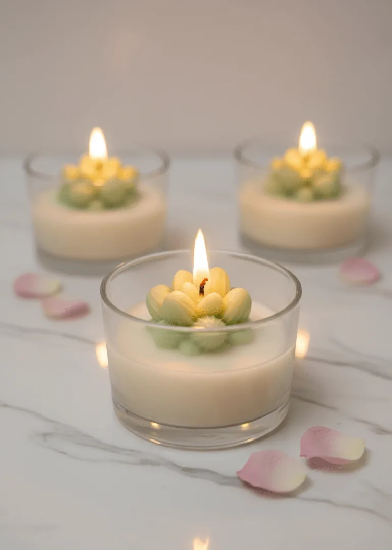 Glass Succulent Candle Glass Succulent Candle - Image 2