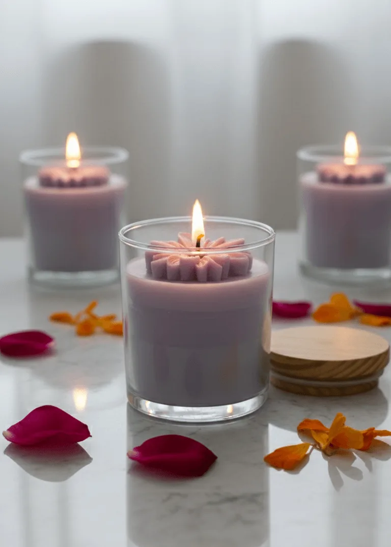 Lilac Bloom Ombre Candle Lilac Bloom Ombre Candle - Image 2