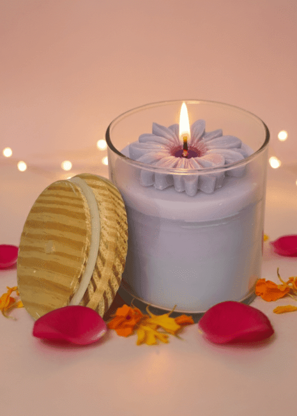 Lilac Bloom Ombre Candle