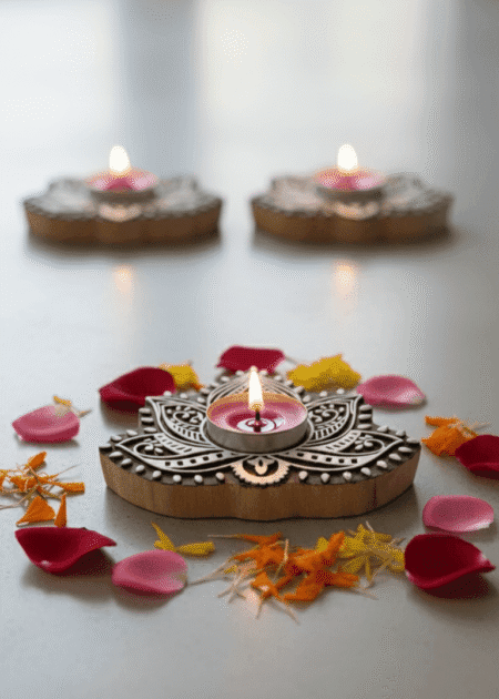 Lotus Serenity Tealight Candle - Image 2