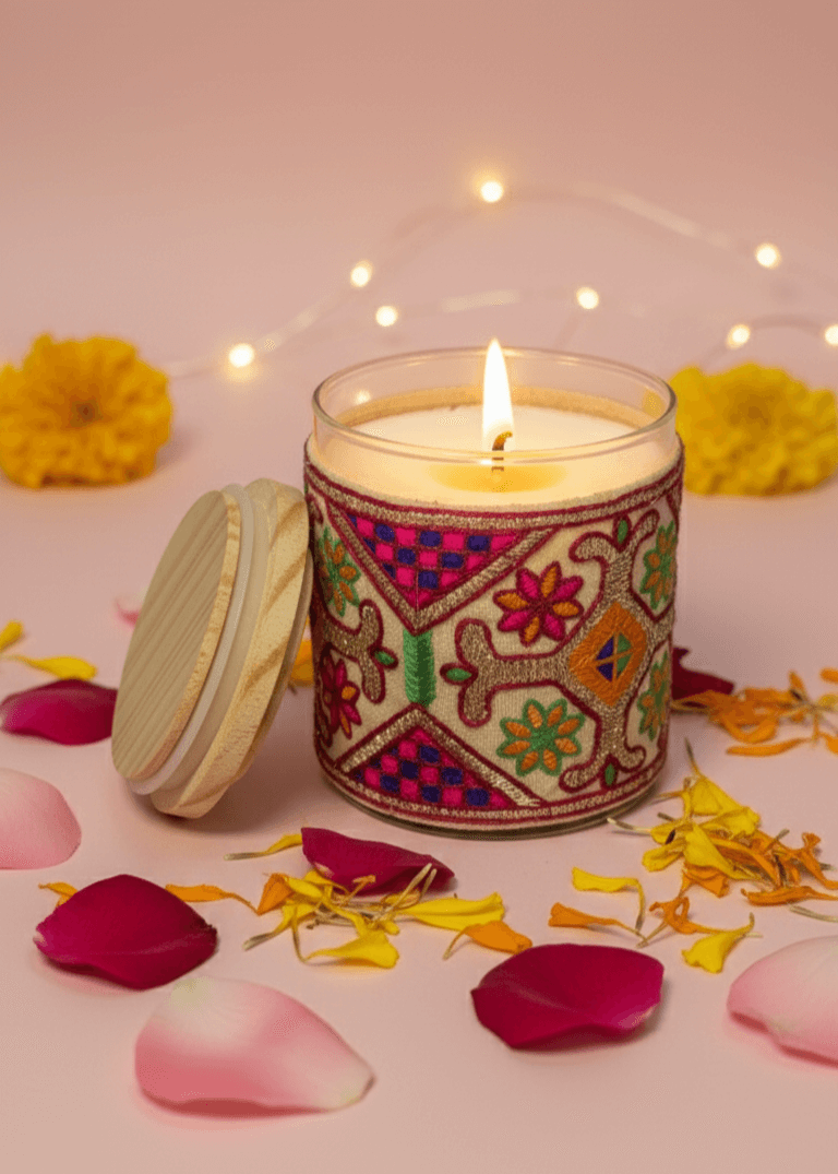 Phulkari Candle Phulkari Candle
