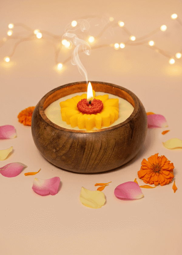 Rustic Glow Candle