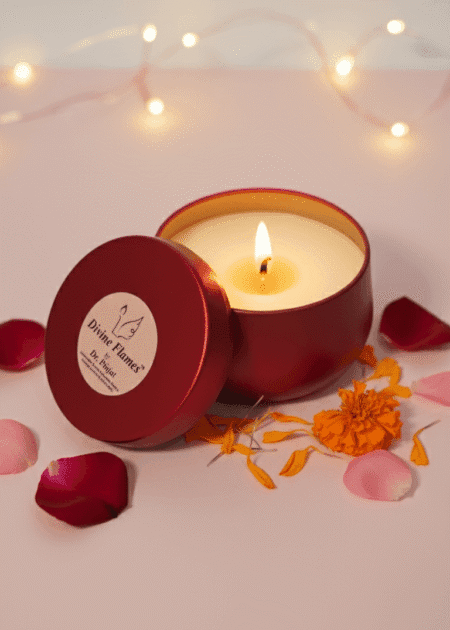 Red Matte Tin Candle