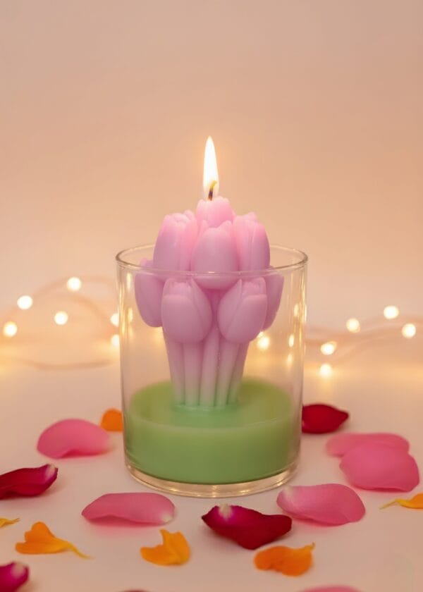 Tulip Bouquet Candle