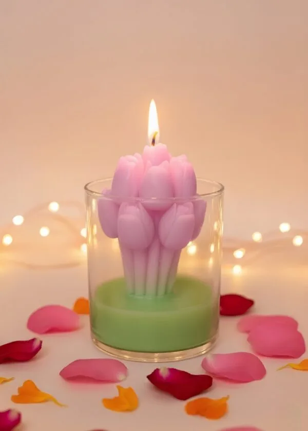 Tulip Bouquet Candle