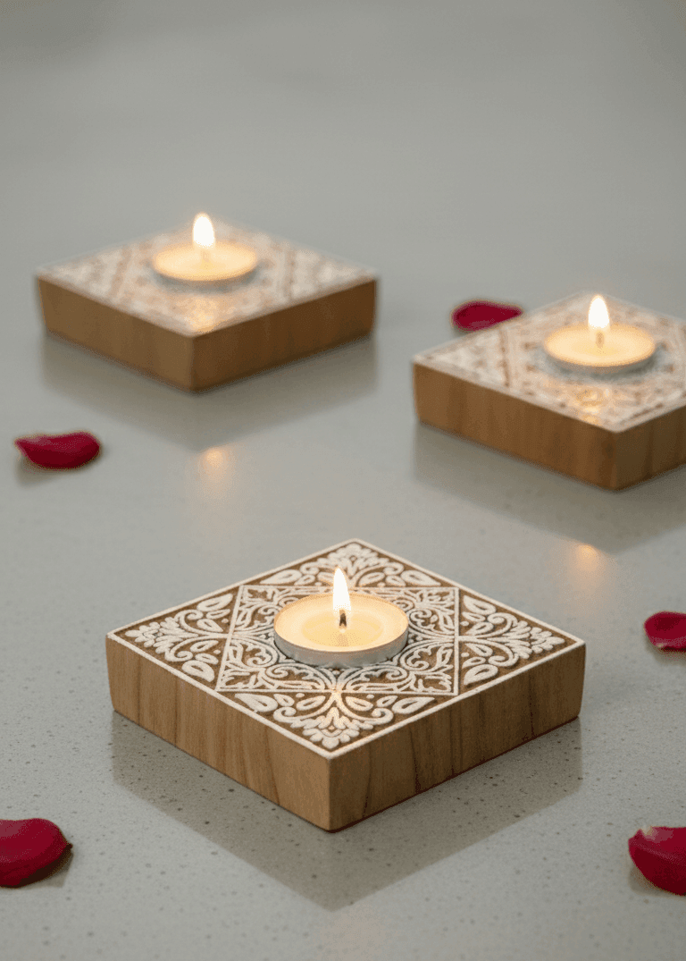 Wooden Glow Tealight Candle Wooden Glow Tealight Candle - Image 2