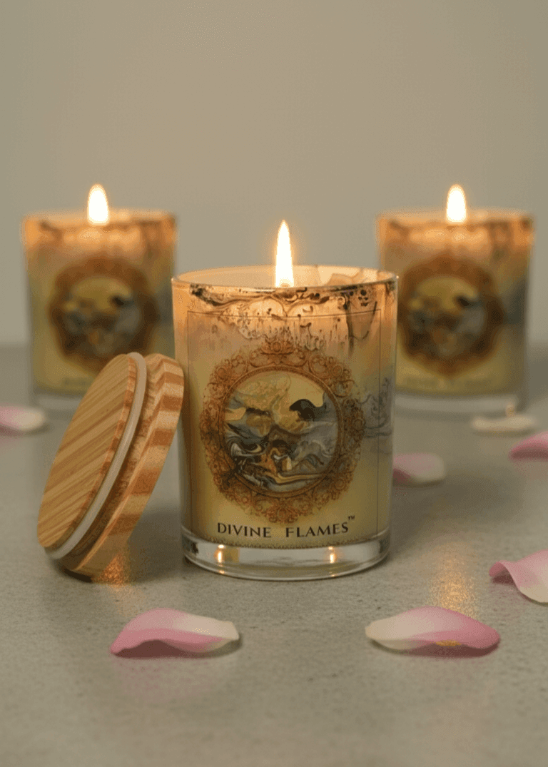 Gemini Zodiac Marble Glass Candle Gemini Zodiac Marble Glass Candle - Image 2