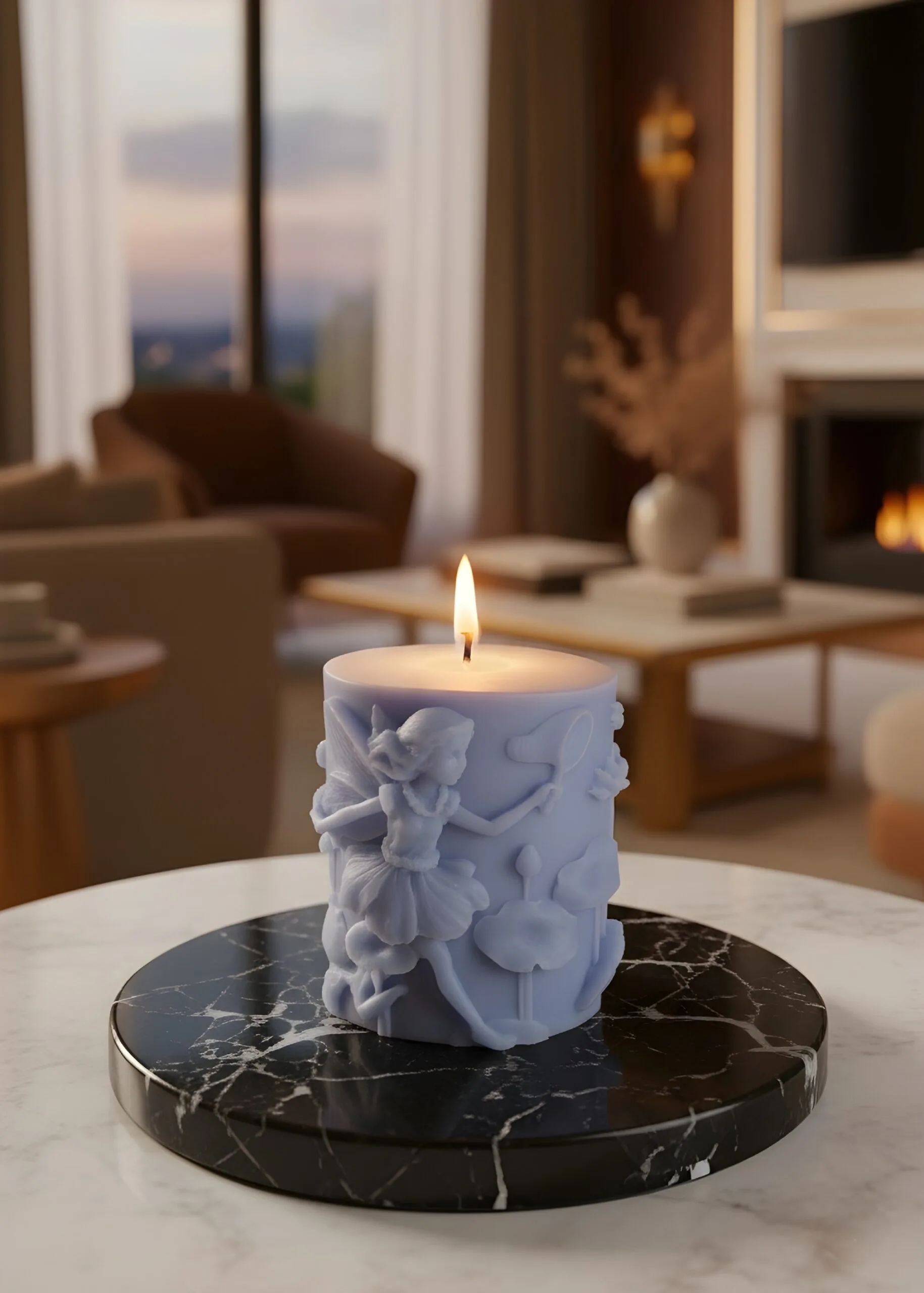 Angel Catching Dragonfly Candle Angel Catching Dragonfly Candle