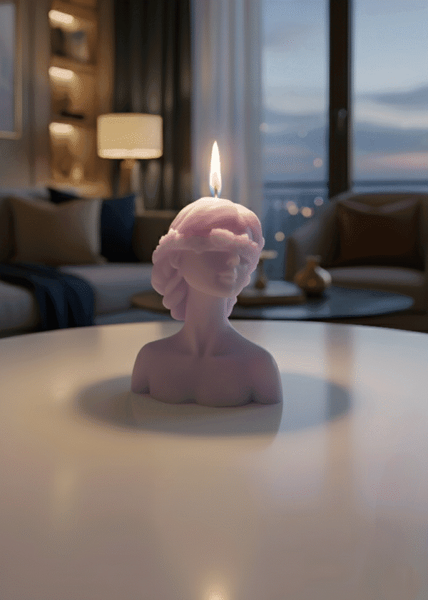 Blind Fold Lady Matin Candle