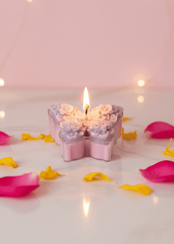 Butterfly Glow Tealight Candle [Set of 6]