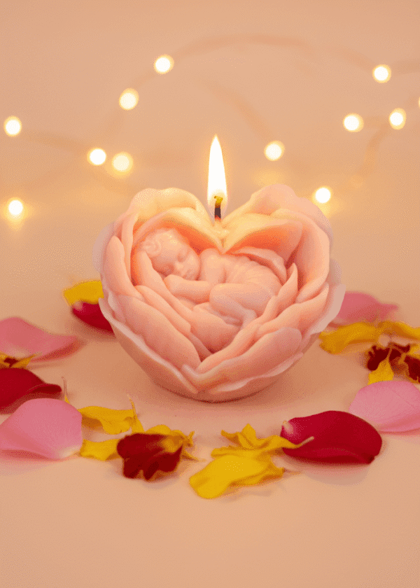 Flower Baby Candle