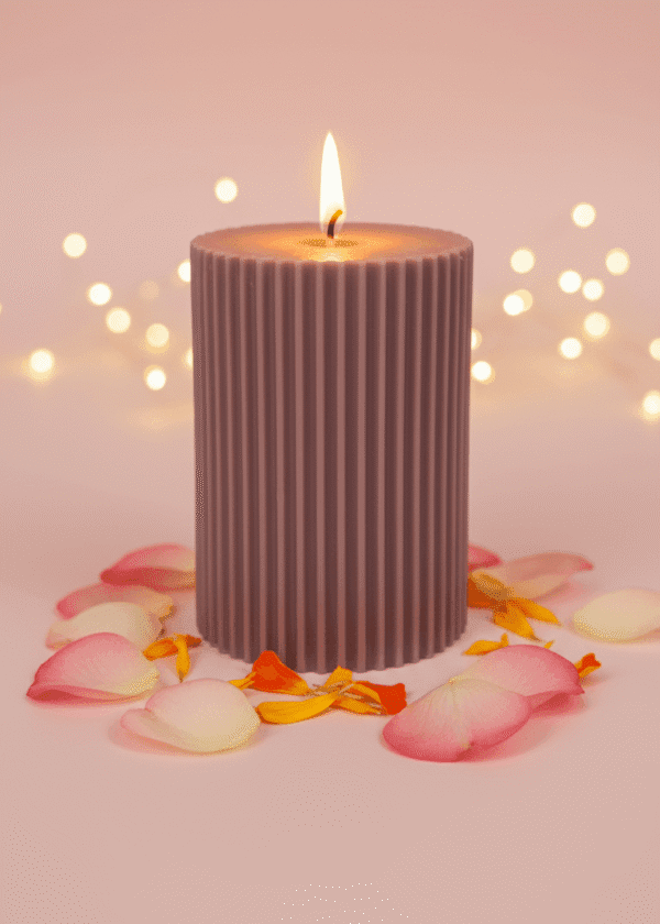 Fluted Pillar Candle