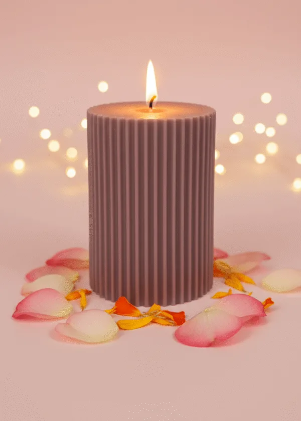 Fluted Pillar Candle