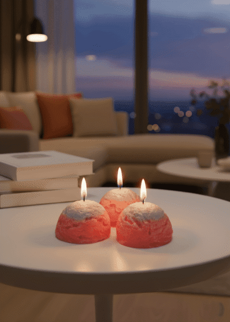 Ice cream Scoops Candles [Set of 3]