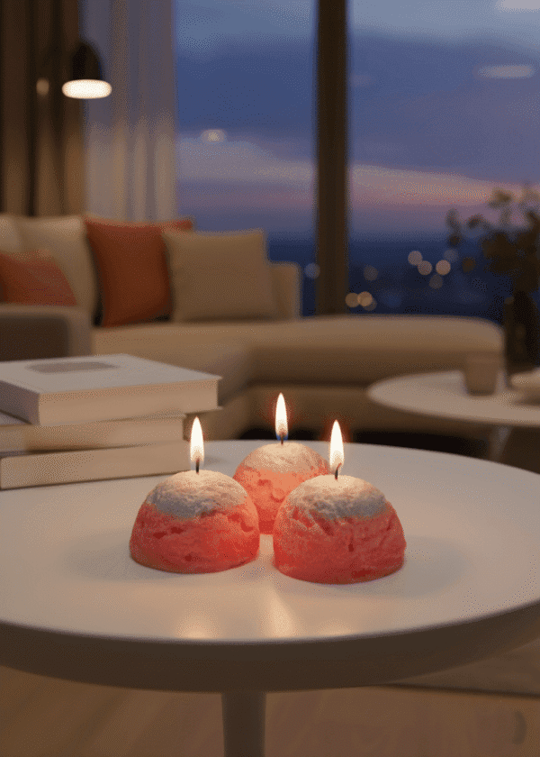 Ice cream Scoops Candles [Set of 3]
