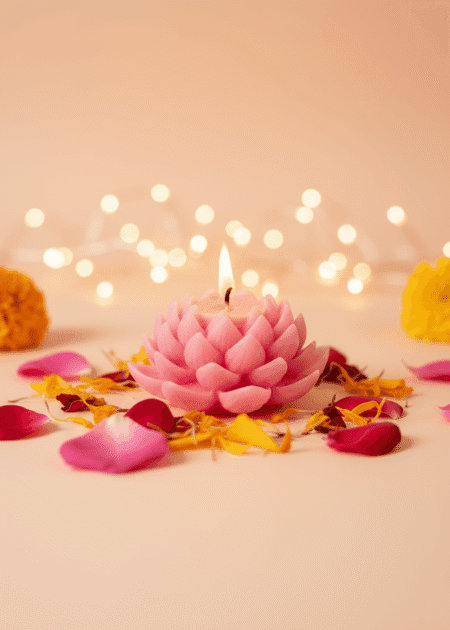 Lotus Flower Candle
