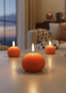 Moti Choor Laddu Candle [Set of 4]