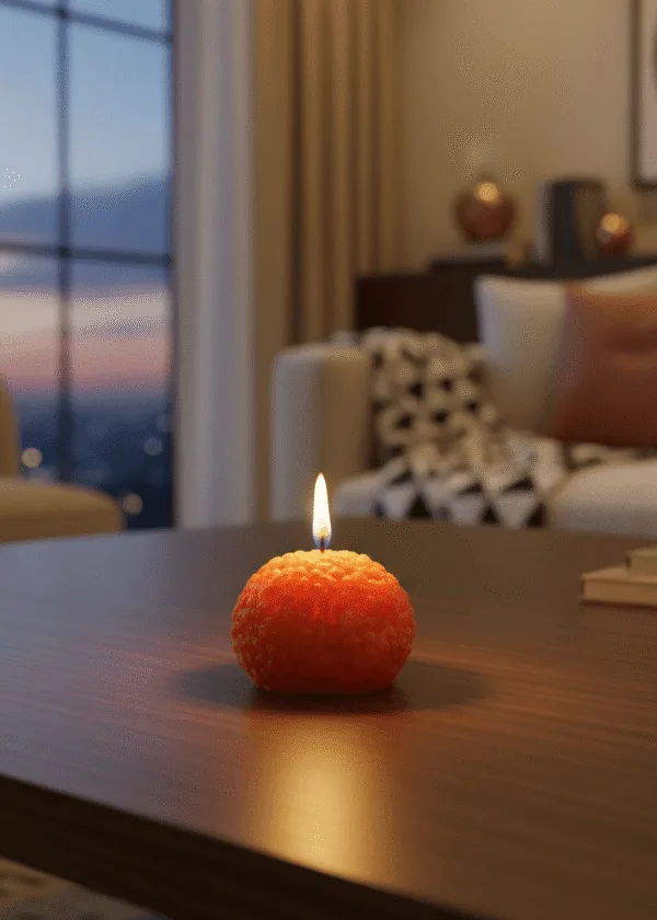 Moti Choor Laddu Candle [Set of 4]