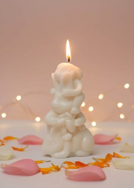 Naughty Rabbit Family Candle