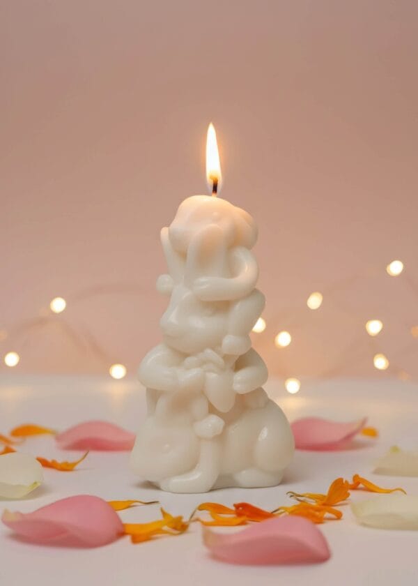 Naughty Rabbit Family Candle