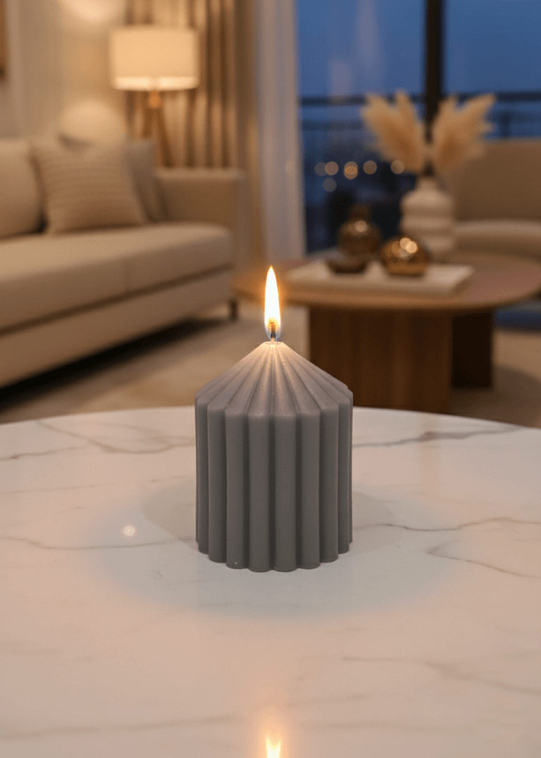 Pyramid Stripe Candle Pyramid Stripe Candle