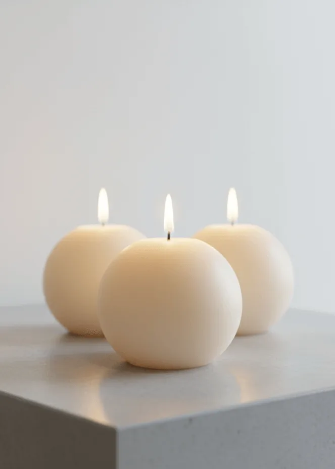Rasgulla Delight Candle [Set of 4] - Image 2