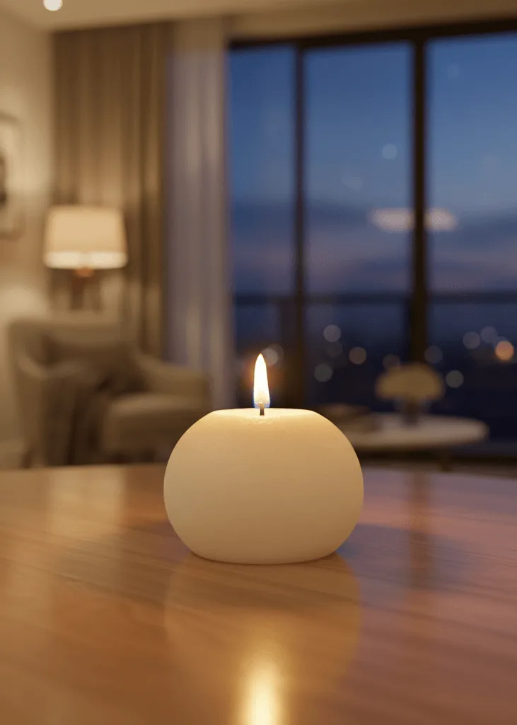 Rasgulla Delight Candle [Set of 4] - Image 3