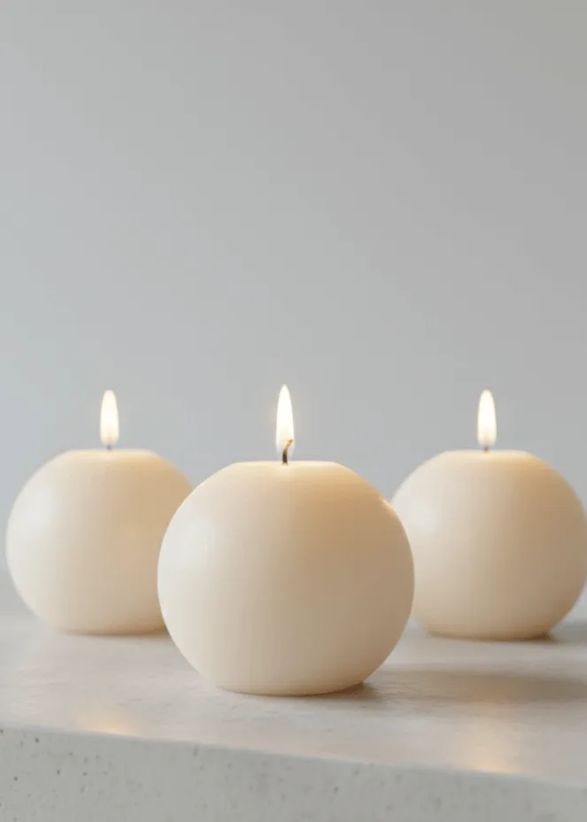 Rasgulla Delight Candle [Set of 4] - Image 4