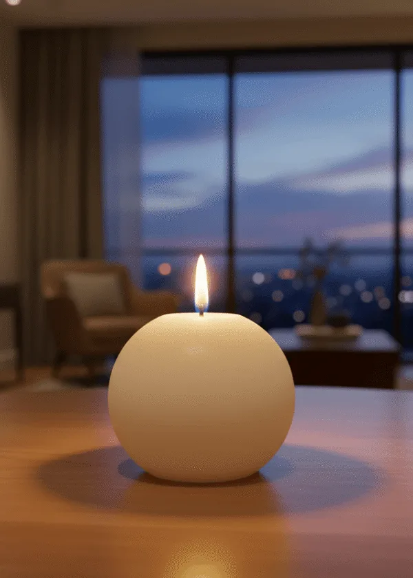 Rasgulla Delight Candle [Set of 4]