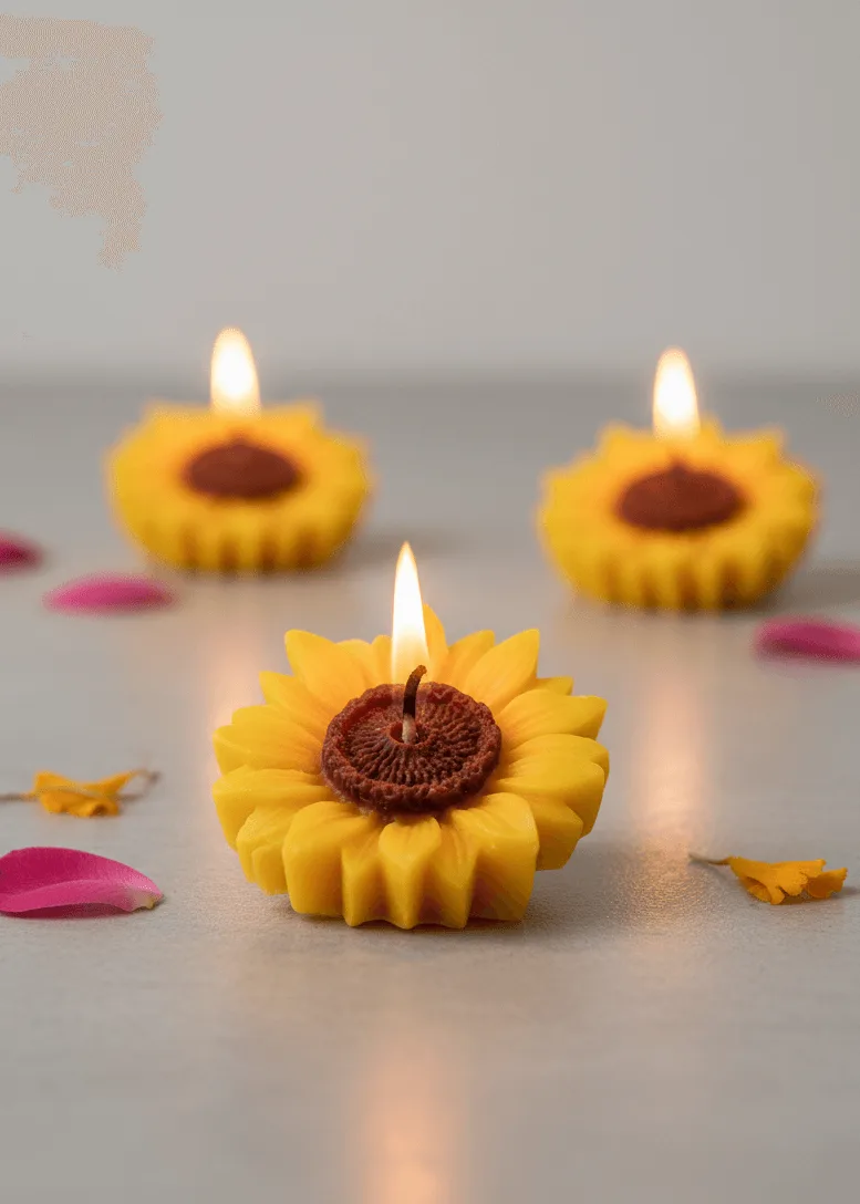 Sunny Bloom Candles [Set of 4] - Image 2