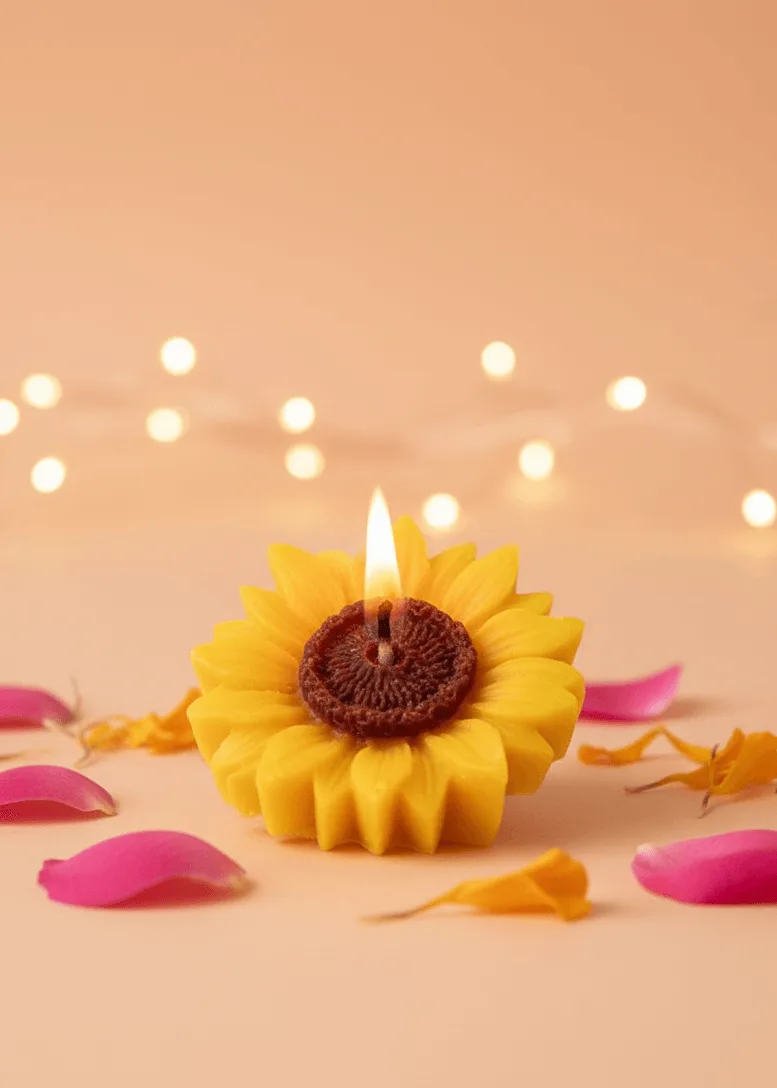 Sunny Bloom Candles [Set of 4]