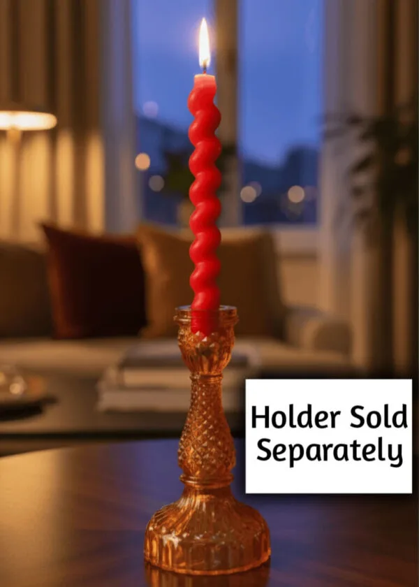 Spiral Elegance Taper Candle