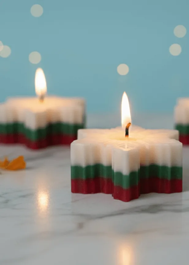 Snowflake Candle - Image 4