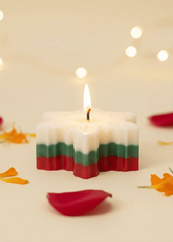 Snowflake Candle