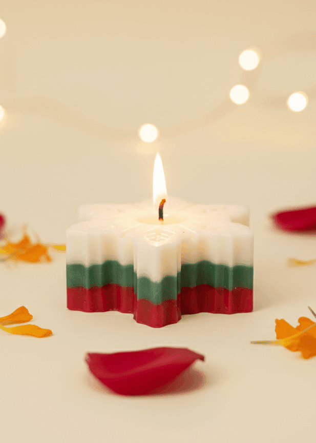 Snowflake Candle Snowflake Candle