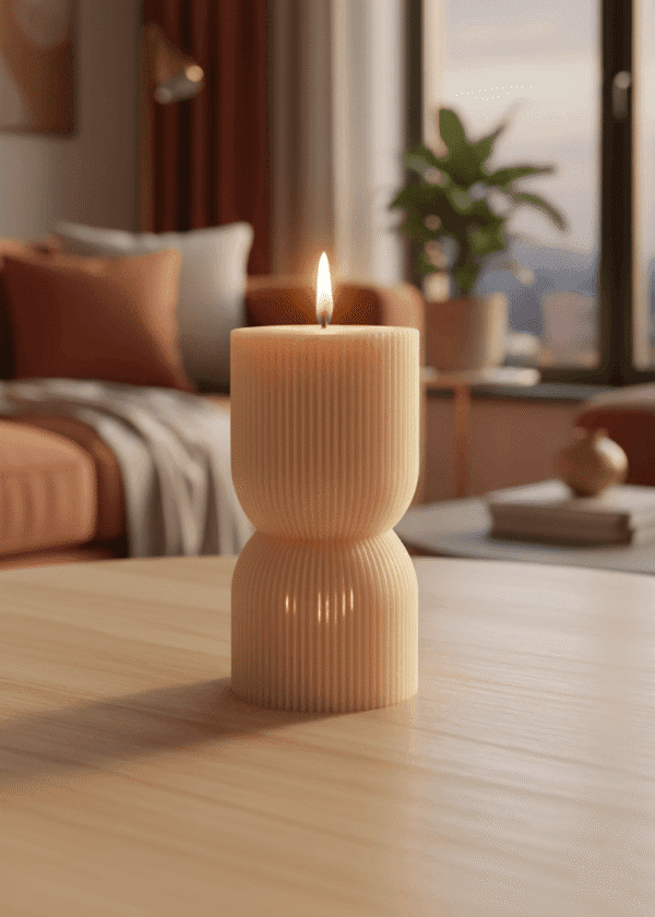Stacked Halves Candle