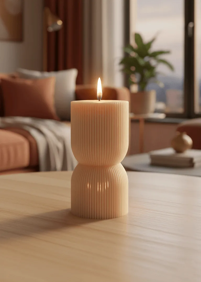 Stacked Halves Candle Stacked Halves Candle