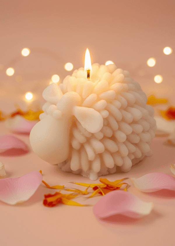Sitting Sheep Candle