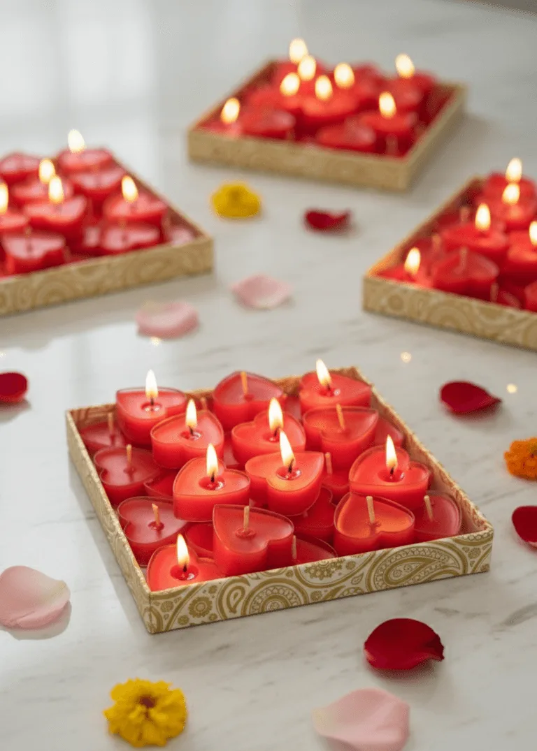 Twalight Heart Shaped Candles [Set of 6] - Image 2