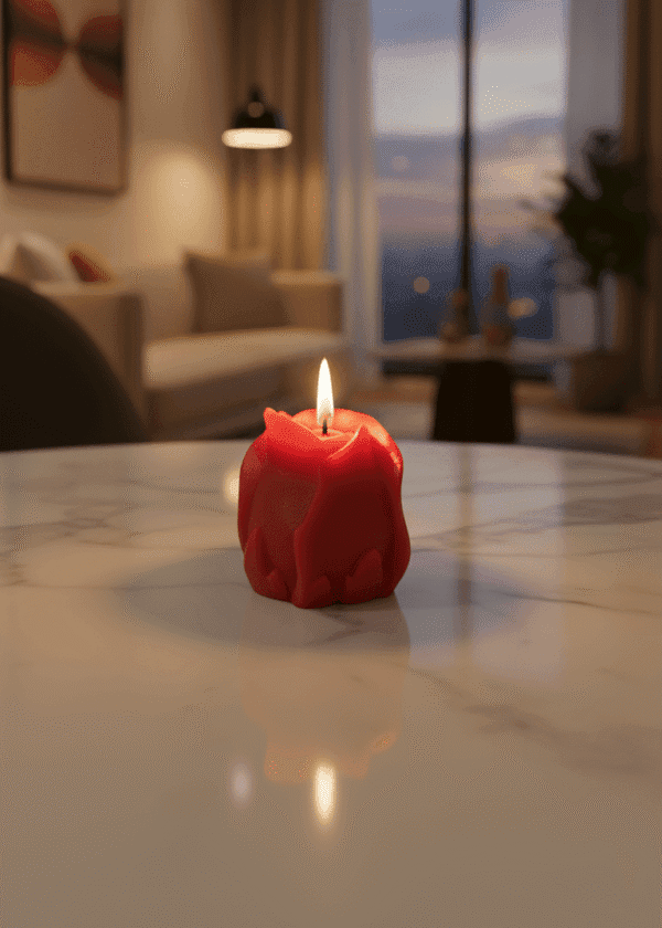 Tulip Rose Candle [Set of 2]