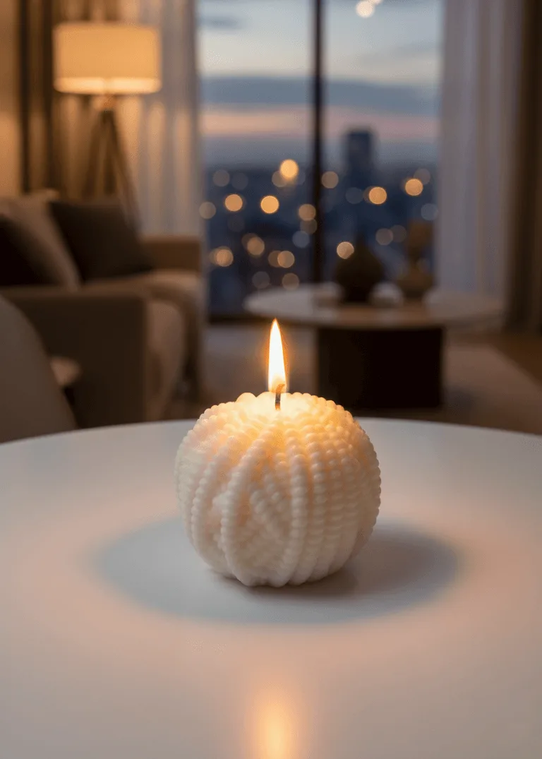 Yarn Ball Candle Yarn Ball Candle