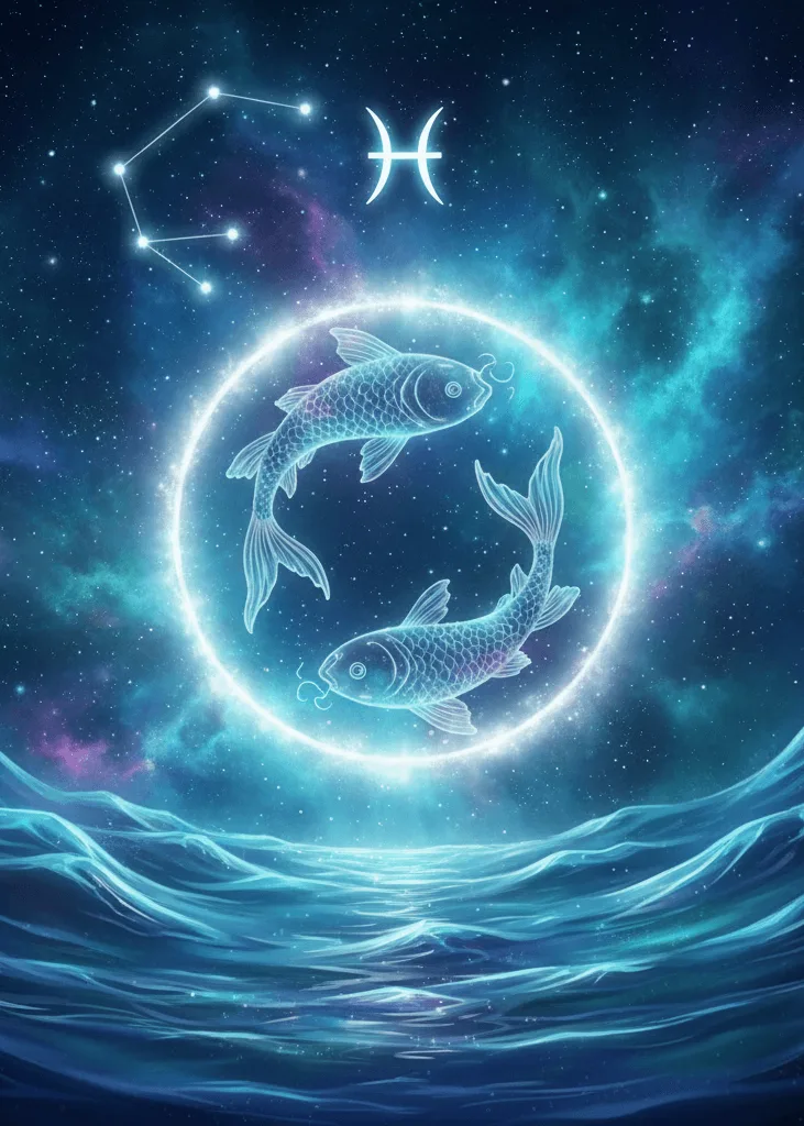 Pisces Zodiac Marble Glass Candle Pisces Zodiac Marble Glass Candle - Image 3